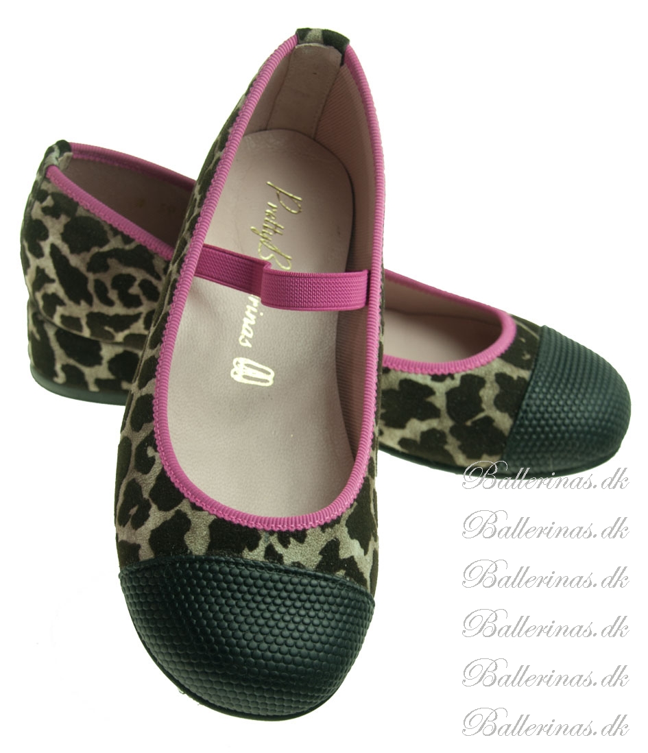 Pretty Ballerina Schuhe Leopard / Pink blinkendeschuhe.de