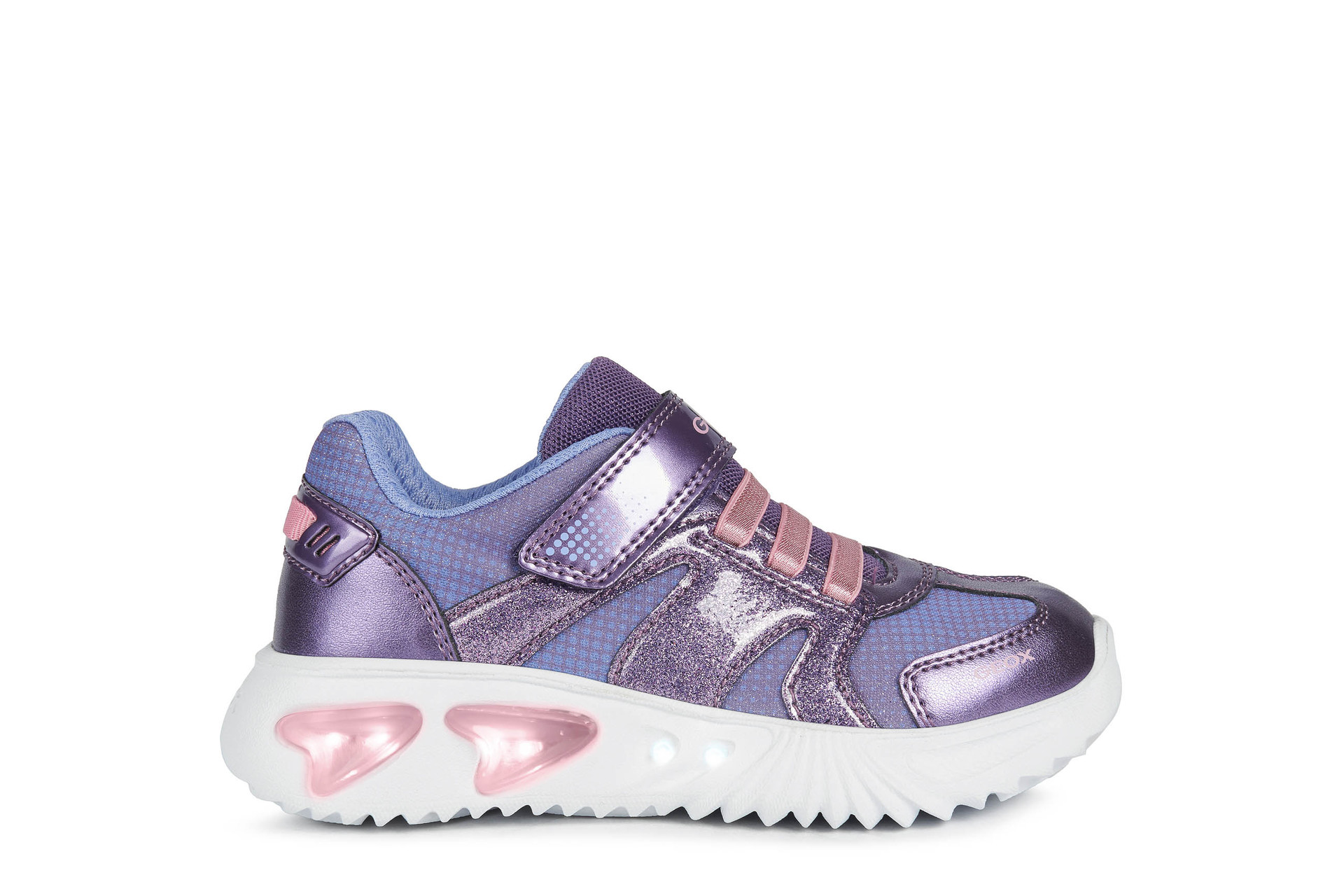 gewoon taart Voldoen GEOX ASSISTER J16E9A Blinkschuhe Purple/Pink - Mädchen-Schuhe mit Licht -  Blinkendeschuhe.de